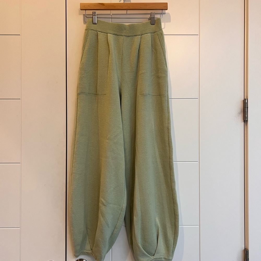 FP Beach by Free People Wide Leg Pants - Sage Green